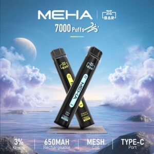 Meha Xbar小黑條7000口拋棄式電子煙 | 魅嗨一次性7000口 | 續航持久